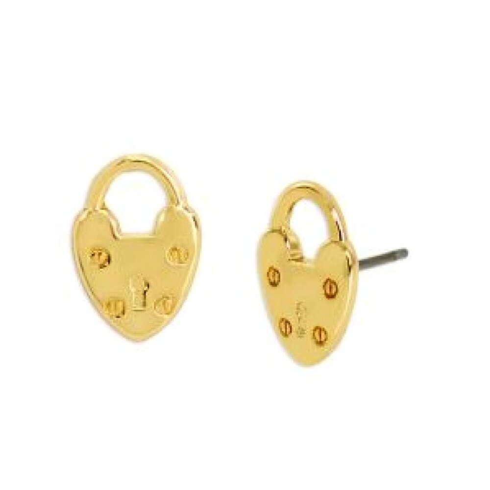 ALLSAINTS Brand New! Heart Lock Earrings